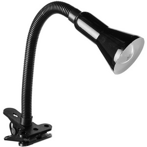 Офисная настольная лампа на прищепке Arte Lamp Cord A1210LT-1BK
