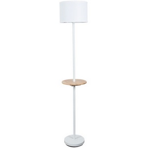 Торшер с полкой Arte Lamp Combo A4056PN-1WH