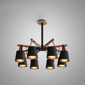Люстра потолочная на штанге Natura C8 Black ImperiumLoft Natura-C01 (178002-26)