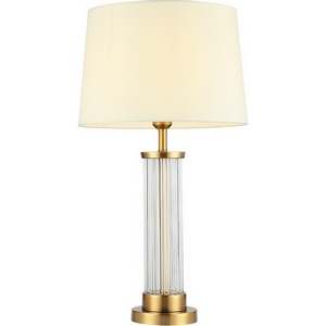 Настольная лампа Kink Light Милта 07703-T,20-21(01) бронза/прозрачный/белый E27 1*40W