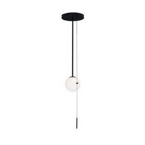 Потолочная люстра светодиодная с выключателем 10029PS Loft It Signal Black в форме шара