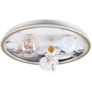 Потолочный светильник с пультом для детской Lumion Atlas 6507/88CL LEDIO белый, золотой LED 88W 5668Лм 3000-6000К 220V