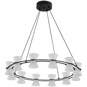 Люстра подвесная Lumion Vinora 8341/42L черный/прозрачный металл/акрил LED 42W 3000K 220V