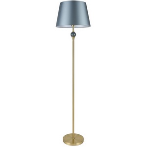 Торшер Lumion Eletra 8416/1F латунь/синий, металл/стекло/текстиль Е27 60W 220V