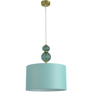Подвесной светильник Lumion Mikimito 8419/3A бронза/зеленый, металл/текстиль E27 3*40W 220V