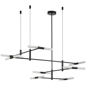 Потолочная люстра на штанге Odeon Light Defance 4307/16 черный/акрилл/металл IP20 G9 40W *16 180° 220V