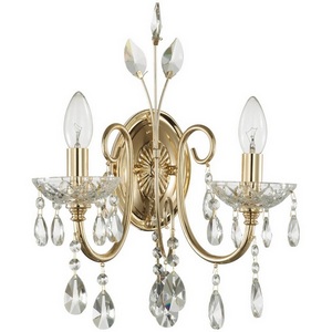 Бра хрусталь Odeon Light Versia 4977/2W подсвечник с подвесками