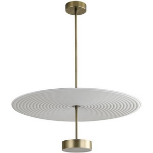 Потолочная светодиодная люстра светодиодная 1000 лм на штанге Odeon Light Felt 7035/20CL металл/фетр/акрил/бронза/белый/серый 1*20W 3000K 220V