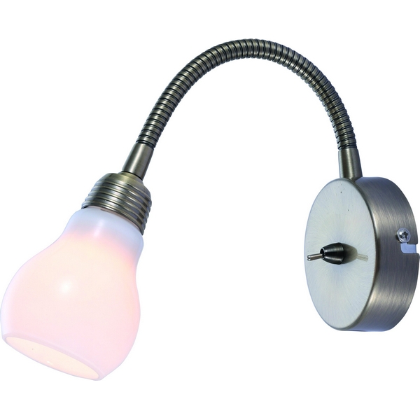 Бра для чтения с выключателем Arte Lamp Lettura A5271AP-1AB  фото