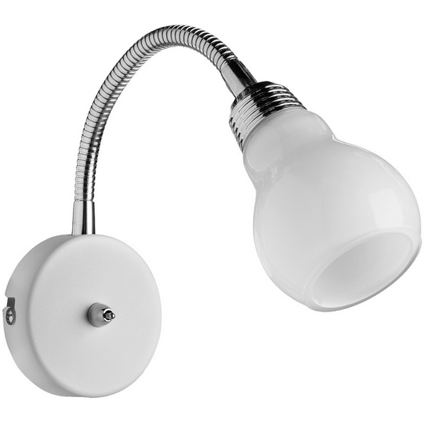 Бра для чтения с выключателем Arte Lamp Lettura A5271AP-1WH фото