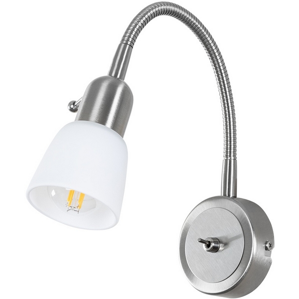 Бра на гибкой ножке Arte Lamp Lettura A7009AP-1SS  фото