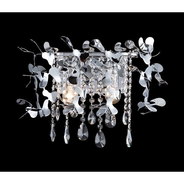 Бра Crystal Lux ROMEO AP2 CHROME с подвесками  фото