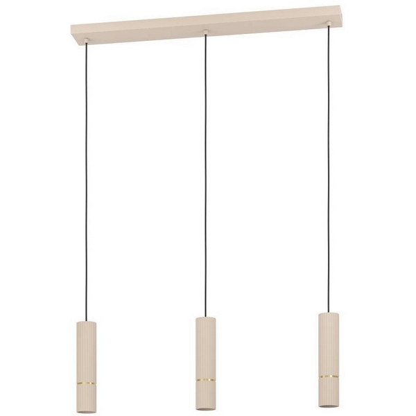 Подвесной светильник Eglo Caminia 901152 3х5W (GU10-LED), 3х345lm, сталь, песочный, браширов фото