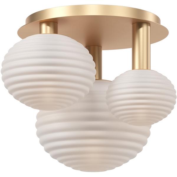 Потолочный светильник подвесной Maytoni Reels MOD268CL-03G шарики  фото